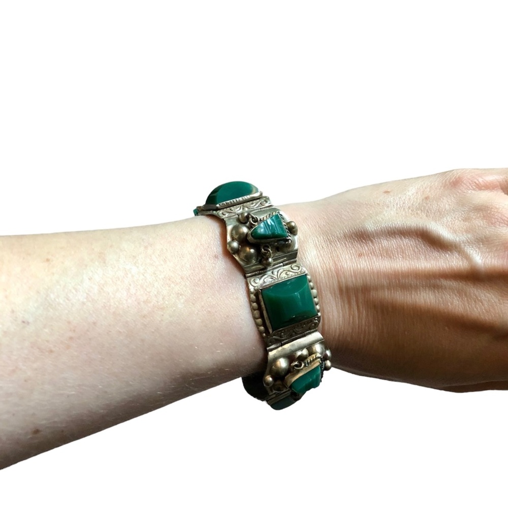 Vintage made in Mexico silver clasp bracelet